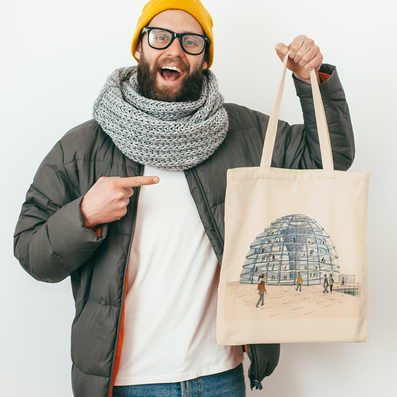 Cúpula Reichstag - BERLÍN - Tote bag - Tintablanca